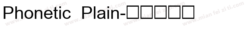 Phonetic Plain字体转换
